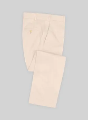Italian Light Pink Cotton Stretch Pants