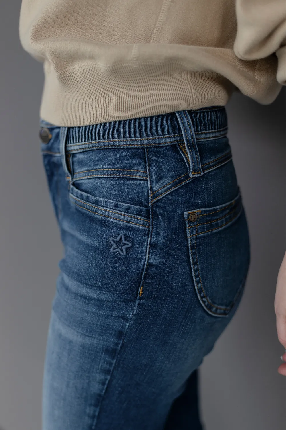 Jeans - Bootcut - Pina Weitblau