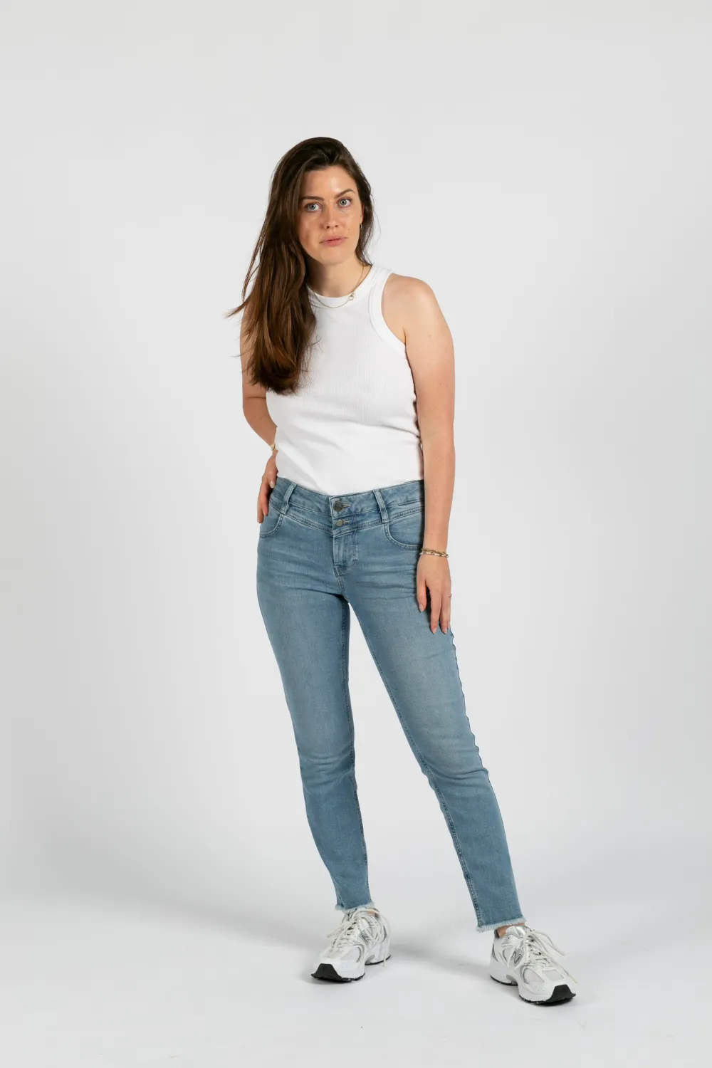 Jeans - Slim - Merle Mineralblau
