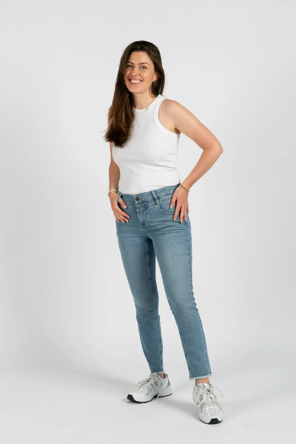 Jeans - Slim - Merle Mineralblau
