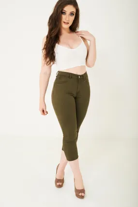 Khaki Skinny Jean Ex Brand