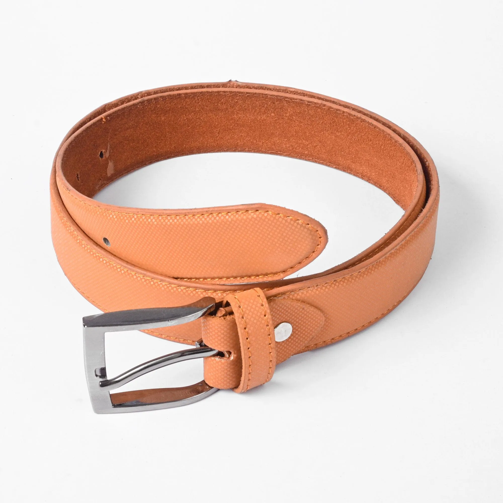 L&L Men's Sparkling Dots Design Leather Belt