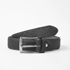 L&L Men's Sparkling Dots Design Leather Belt