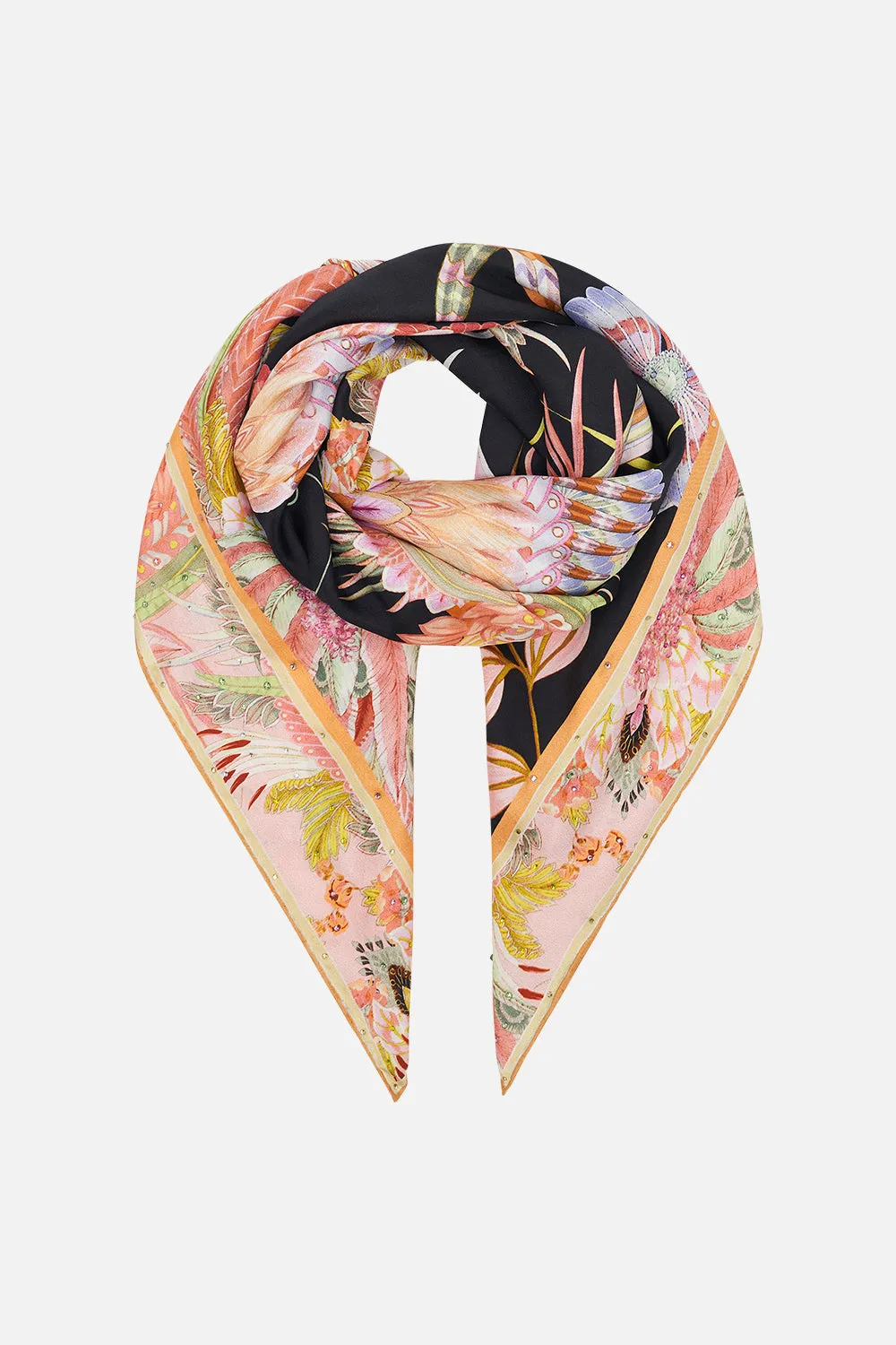 LARGE SQUARE SCARF LADY OF THE MOON