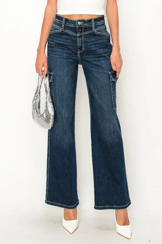 Lauren 90 Wide High Rise Wide Jeans
