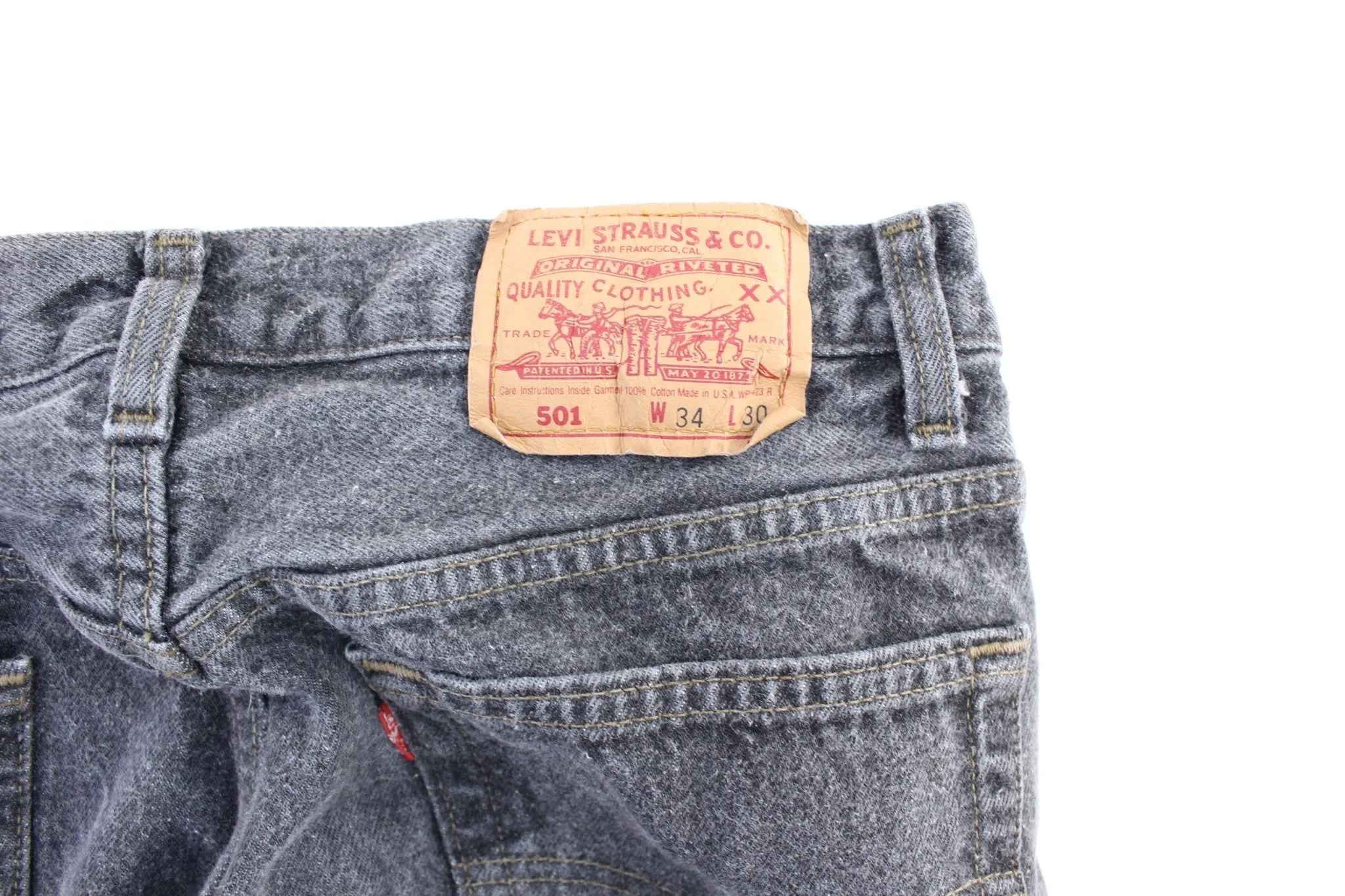 Levi's 501 Black Wash Denim Jeans