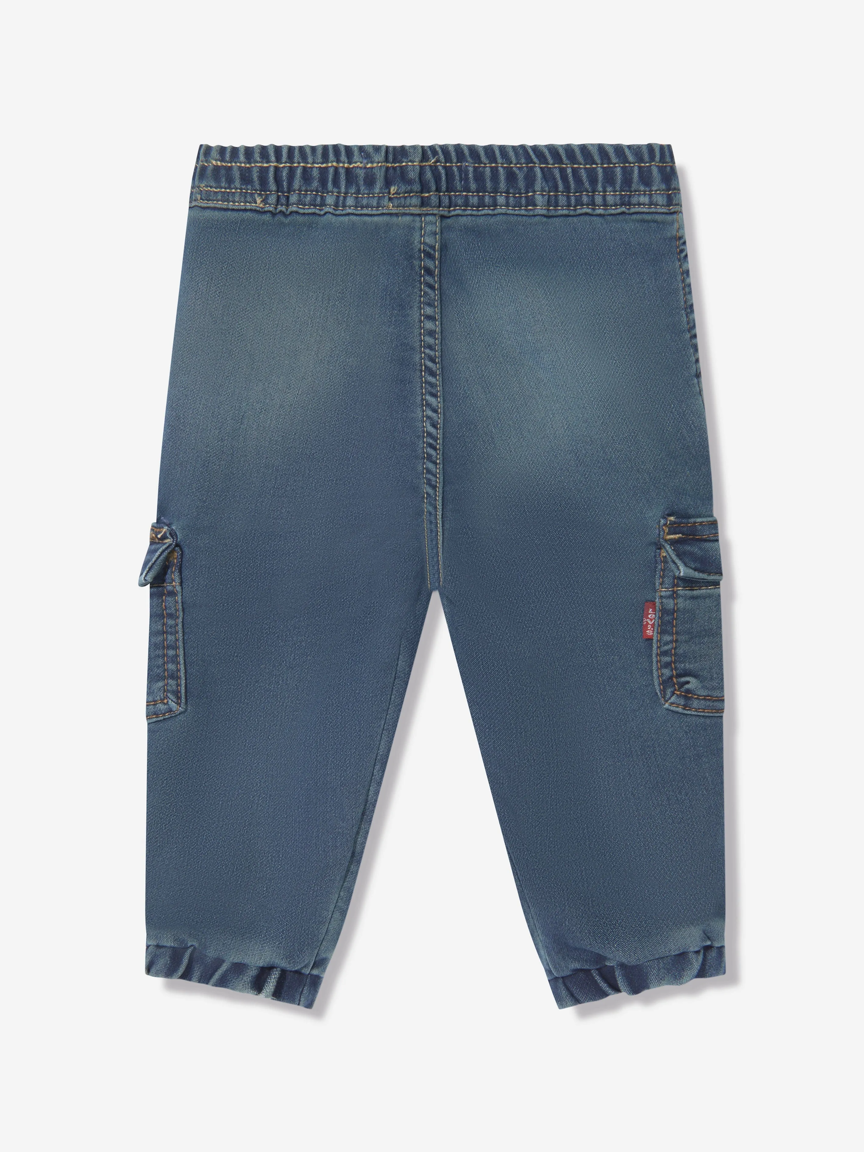 Levi's Baby Boys Relaxed Dobby Cargo Joogers in Blue