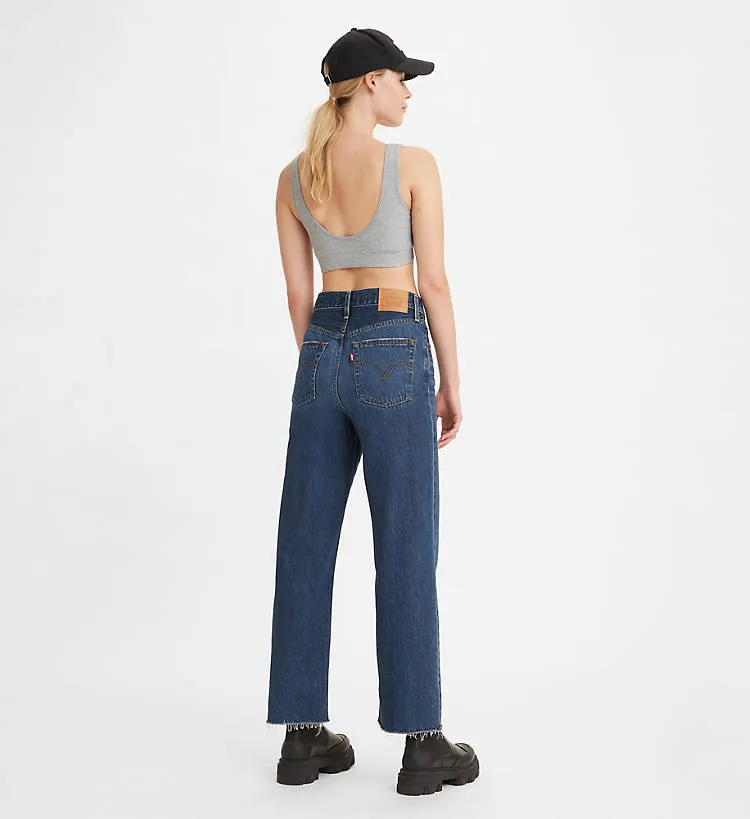 Levis Jeans Ribcage Straight Ankle Noe Down 726930089 blu