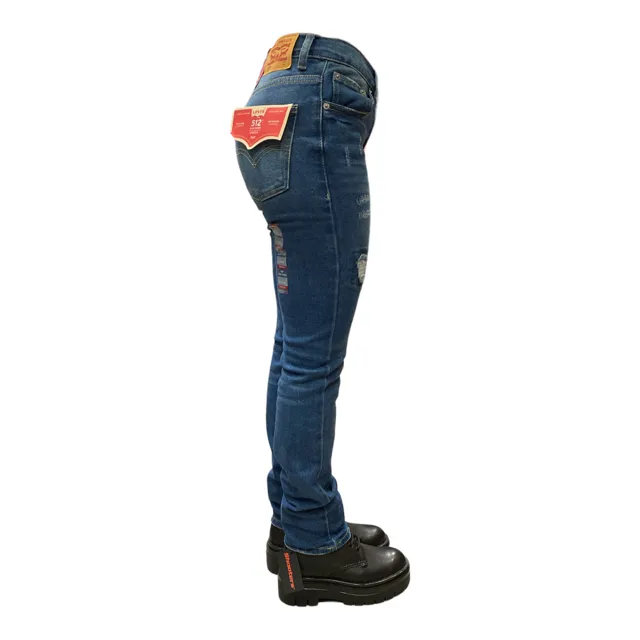 Levi's Kids Pantalone Jeans da ragazzo 512 Slim Taper 8EF521 9EF521 havoc