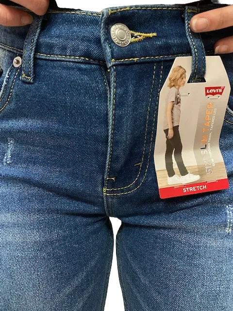 Levi's Kids Pantalone Jeans da ragazzo 512 Slim Taper 8EF521 9EF521 havoc