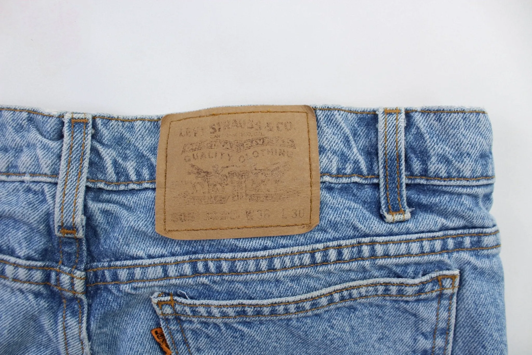 Levi's Orange Tab Light Wash Denim Jeans