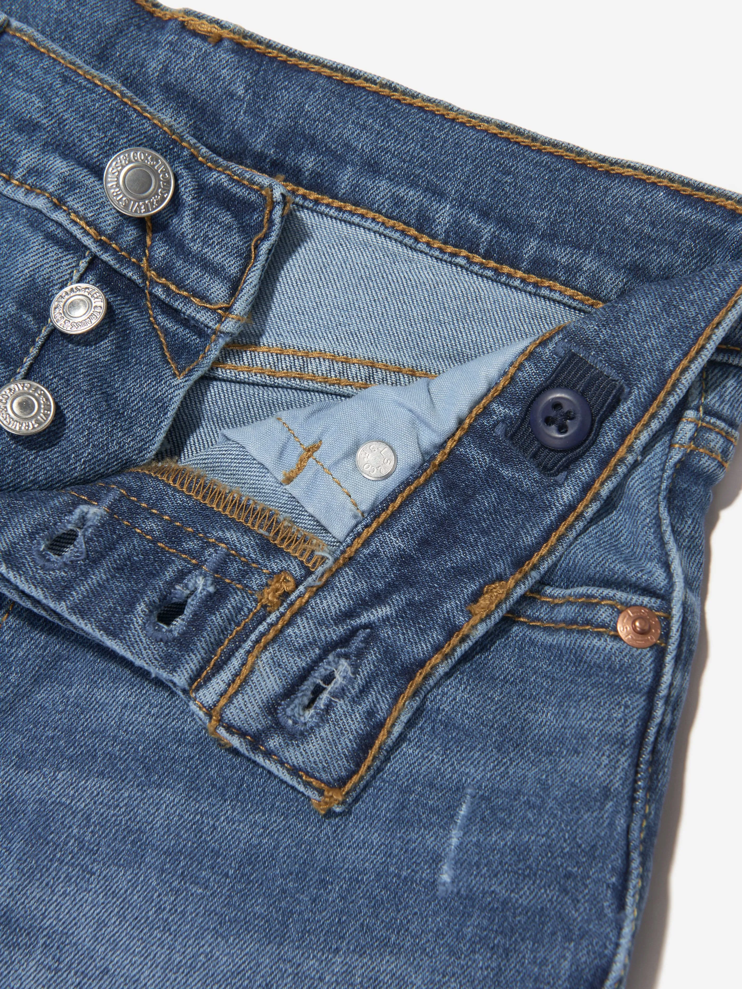 Levi's Wear Girls 501Original Jeans in Blue