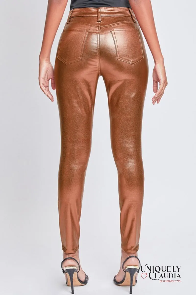 Lina High-Rise Metallic Skinny Jean