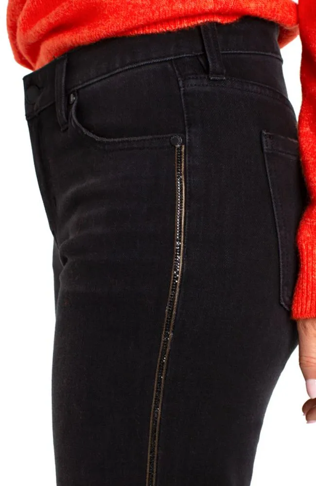 Liv Non-Skinny Skinny with Sparkle Trim