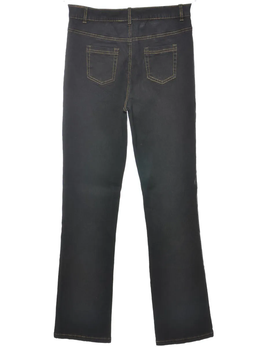 Low-Rise Black Jeans - W28 L33