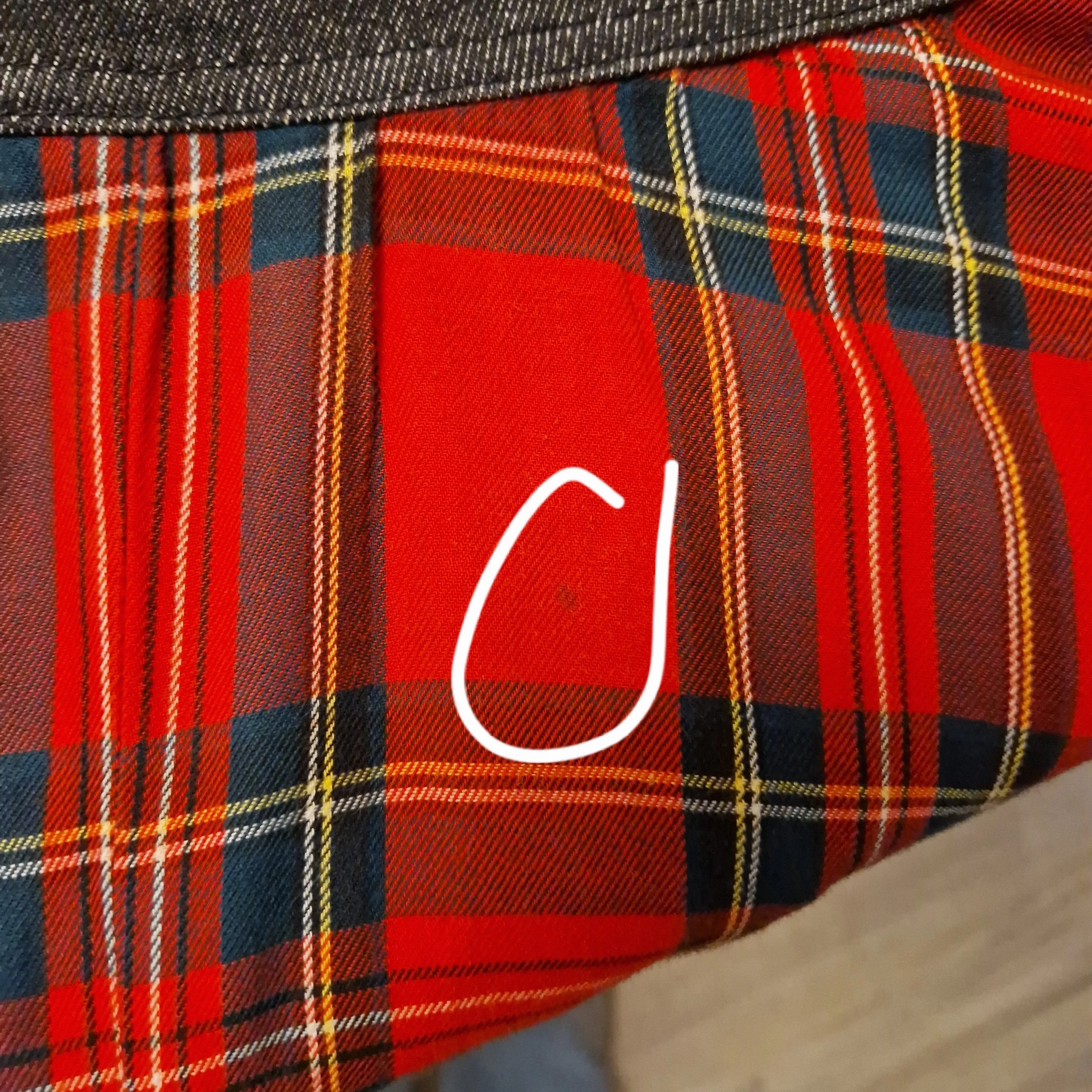 Maxi gonna Moschino denim&tartan