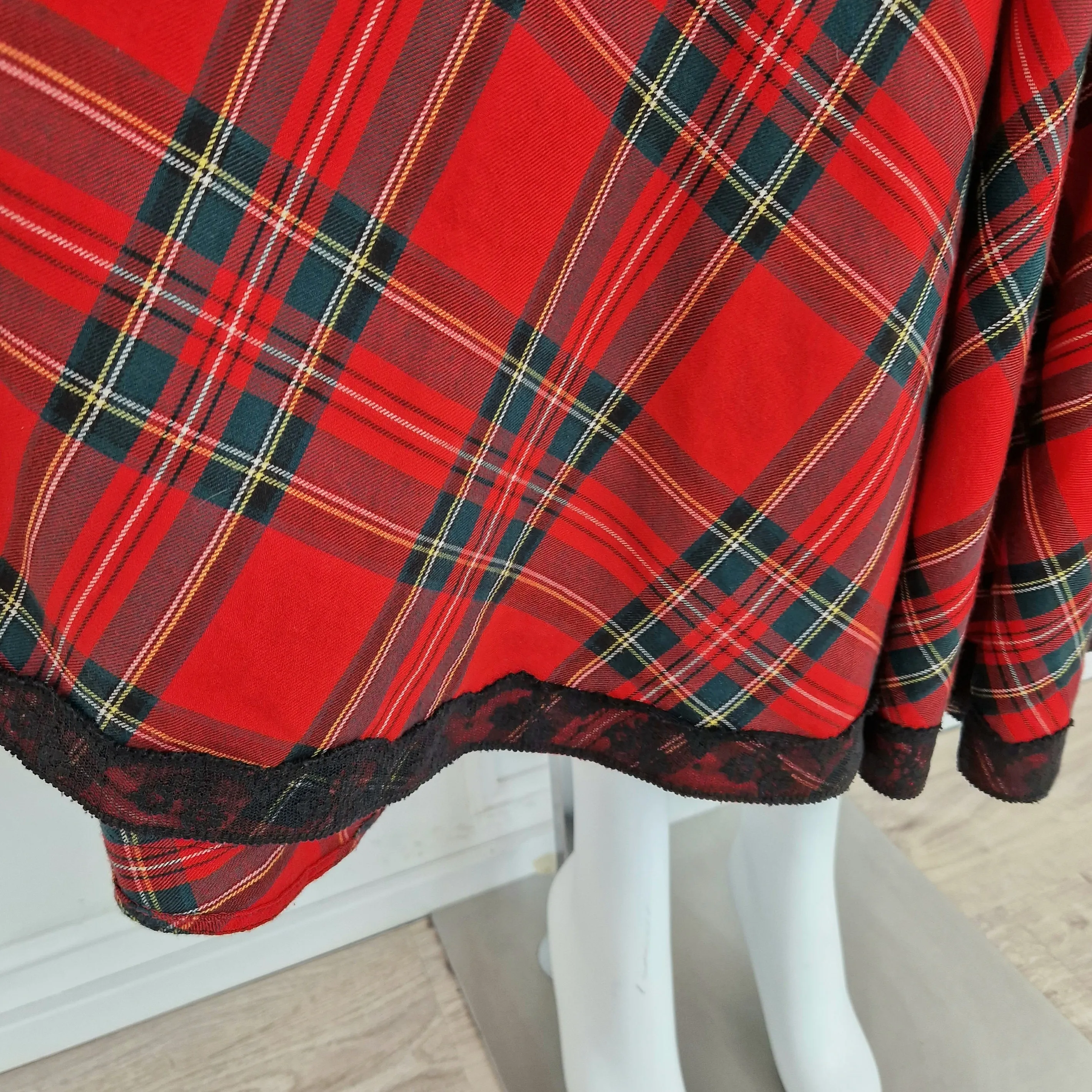 Maxi gonna Moschino denim&tartan