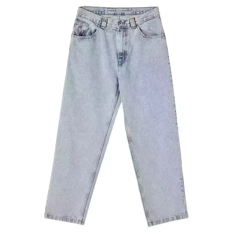 Men Streetwear Baggy Jeans Denim Leisure Pants Women