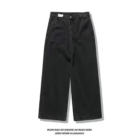 Men Streetwear Baggy Jeans Denim Leisure Pants Women