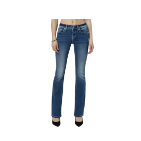 Miss Me Women's Silver Western Charm Bootcut Jeans