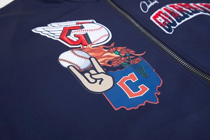 MLB CLEVELAND GUARDIANS HOMETOWN MEN'S TRACK JACKET (MIDNIGHT NAVY)