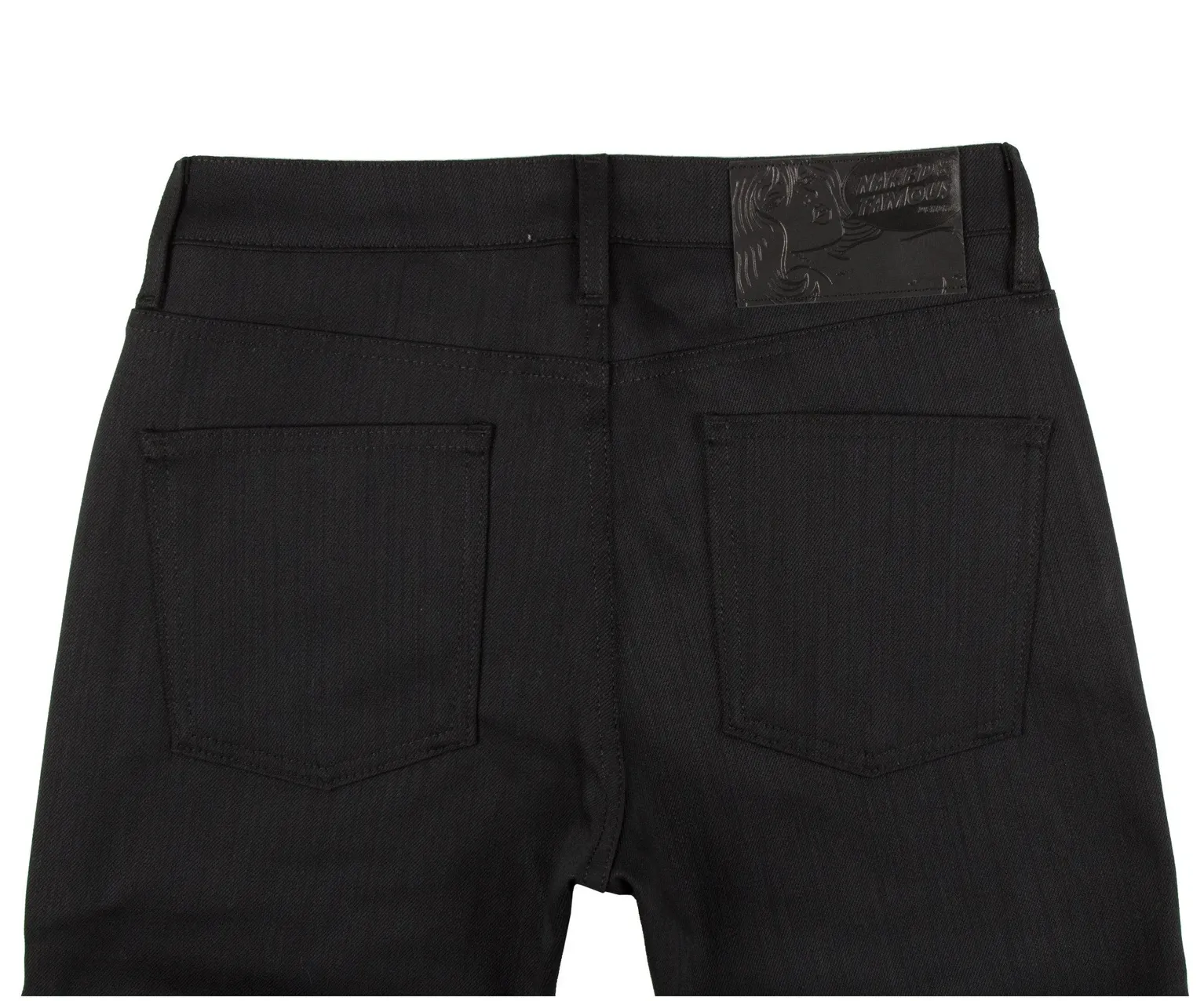 Naked & Famous Super Guy Black Power Stretch