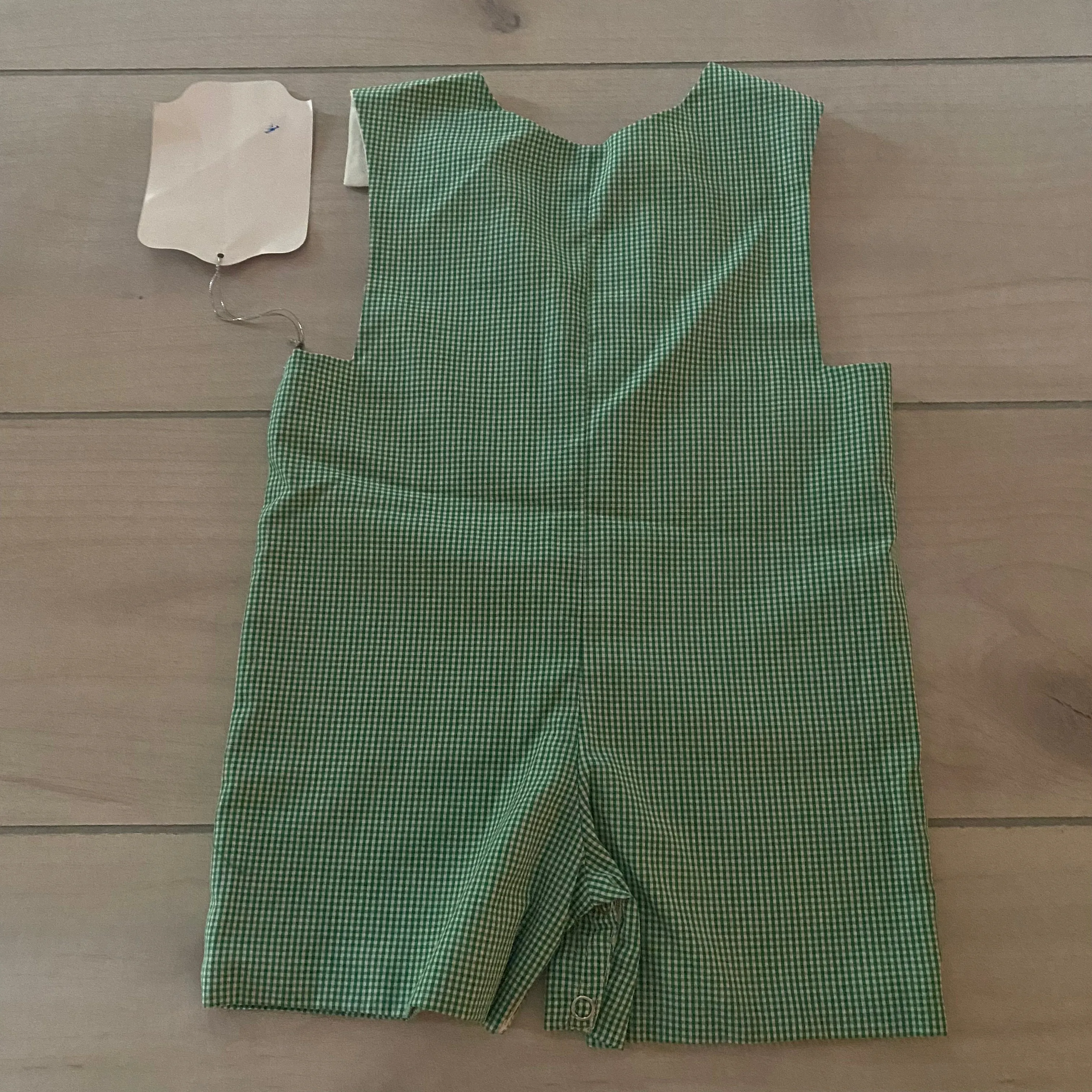 NEW Remember Nyguen Green Red Plaid Romper