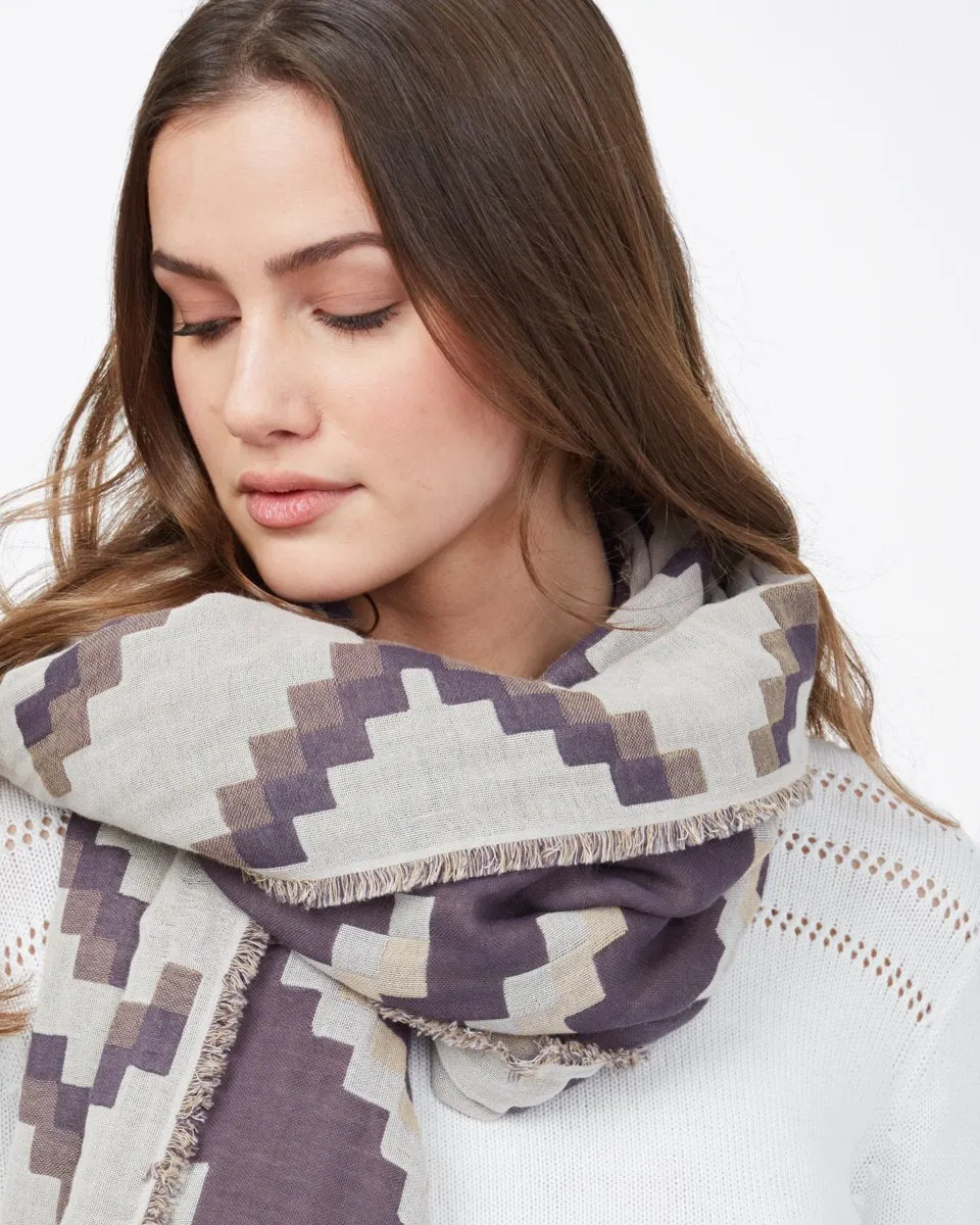 Organic Cotton Sumatra Blanket Scarf