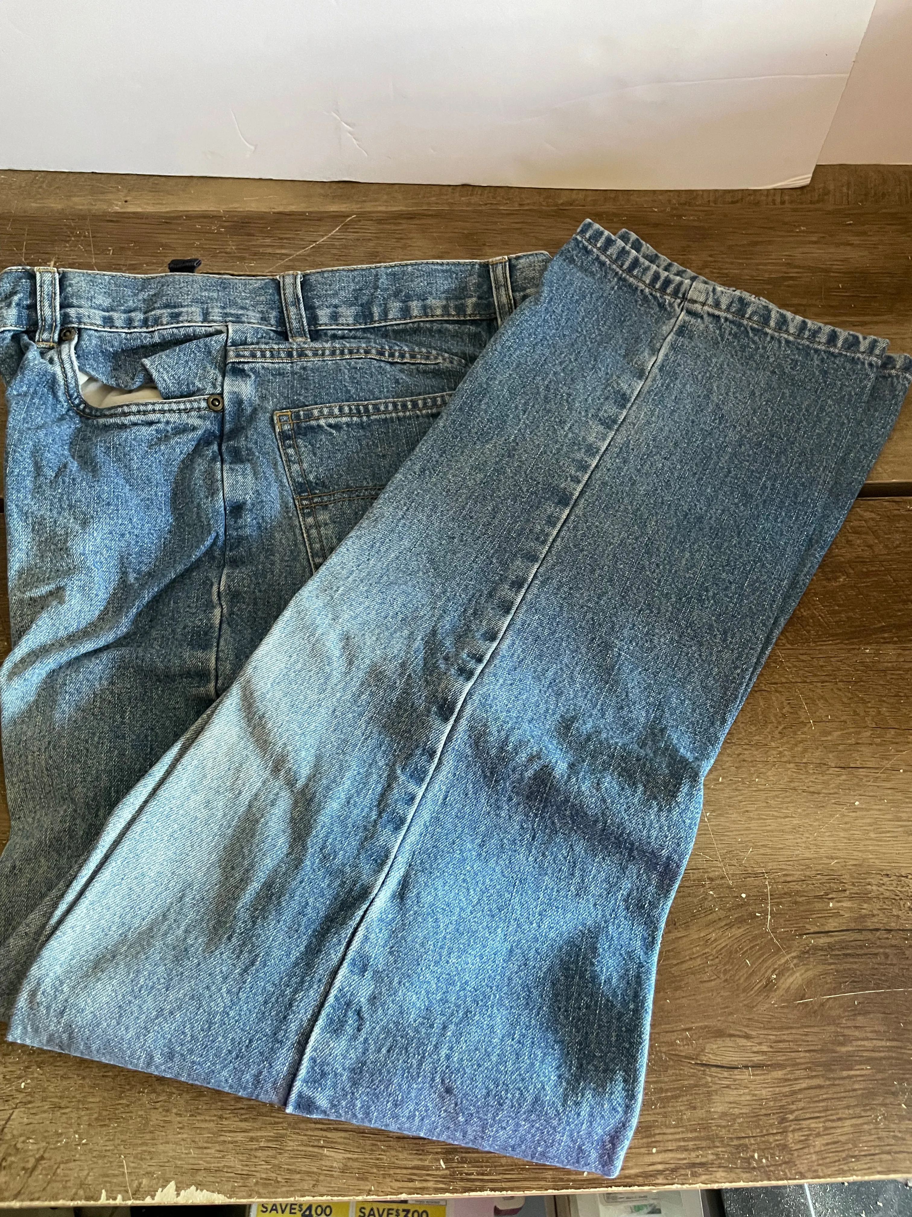 Pair Boys Blue Jeans Sz 14 by PKJeans 5 Pocket Relaxed 25” Waist