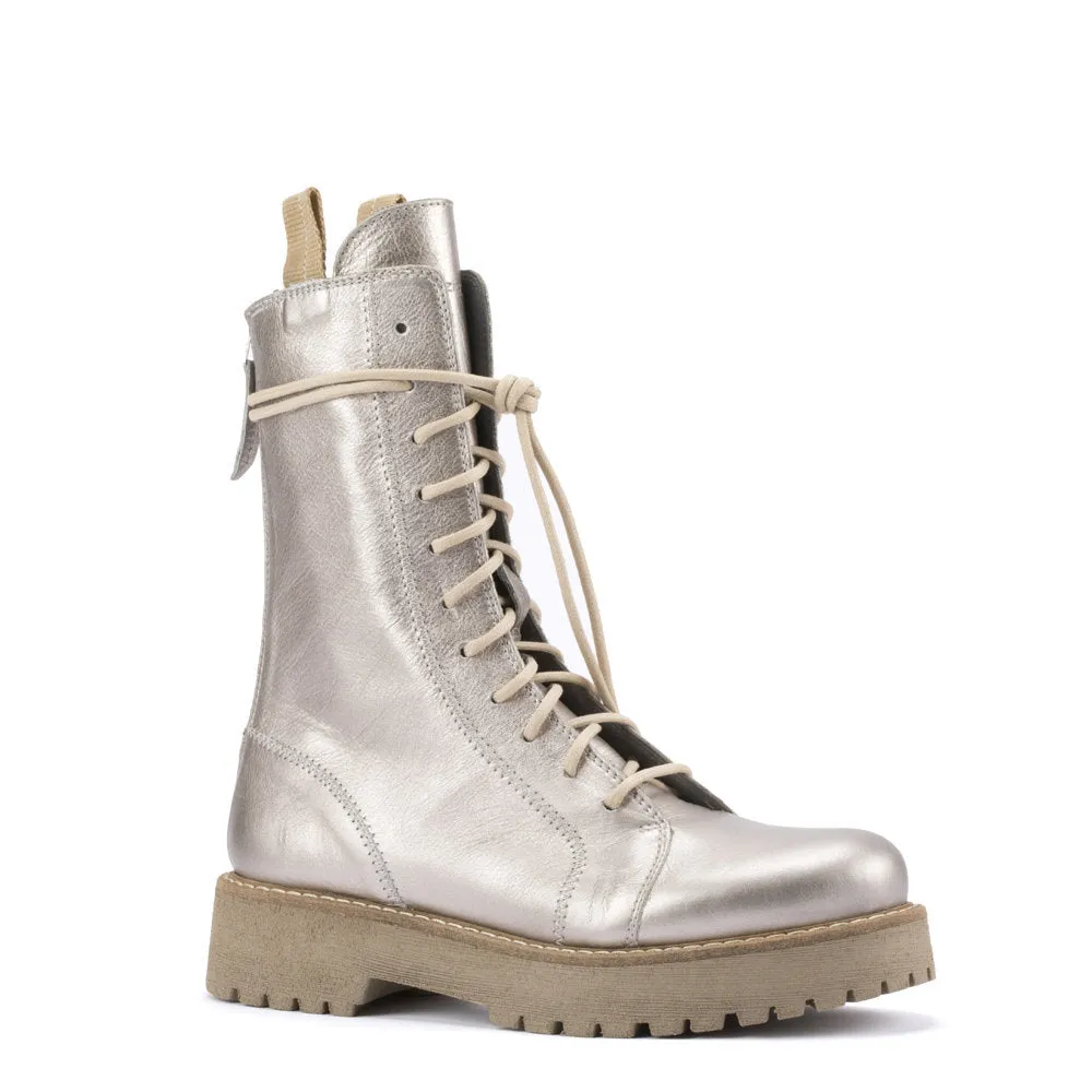 Patrizia Bonfanti SCORPIO SILK Lace Up Boot - VANILLA
