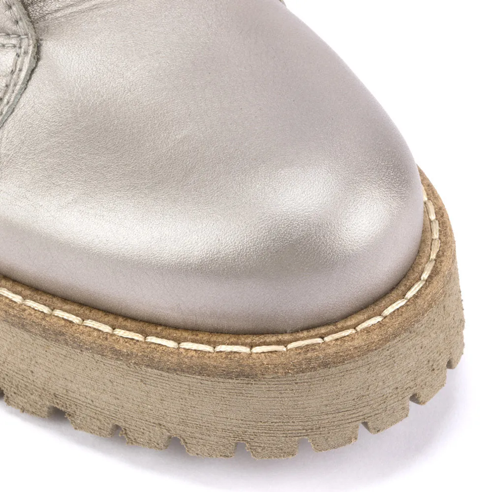 Patrizia Bonfanti SCORPIO SILK Lace Up Boot - VANILLA