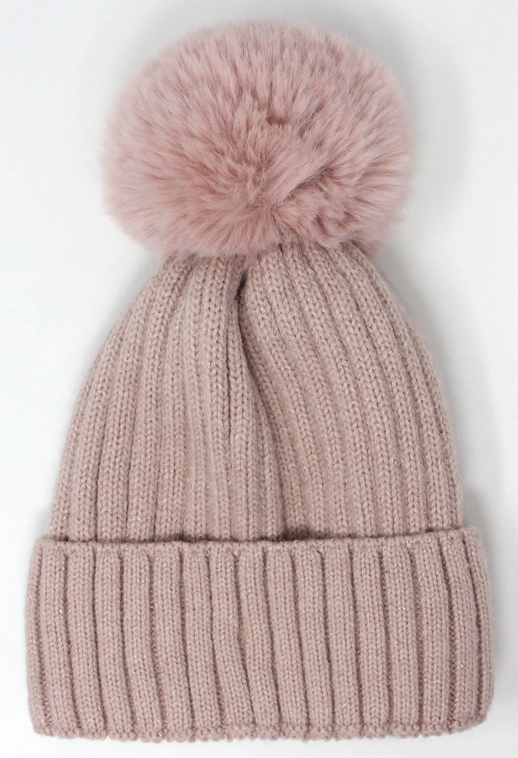 Pink Bobble Hat