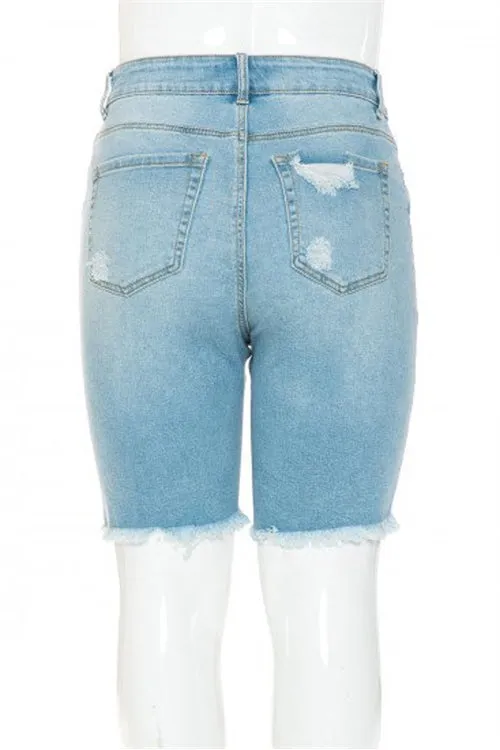 PLUS SIZE AUTHENTIC DECONSTRUCTED B/F BERMUDA-2-2-2