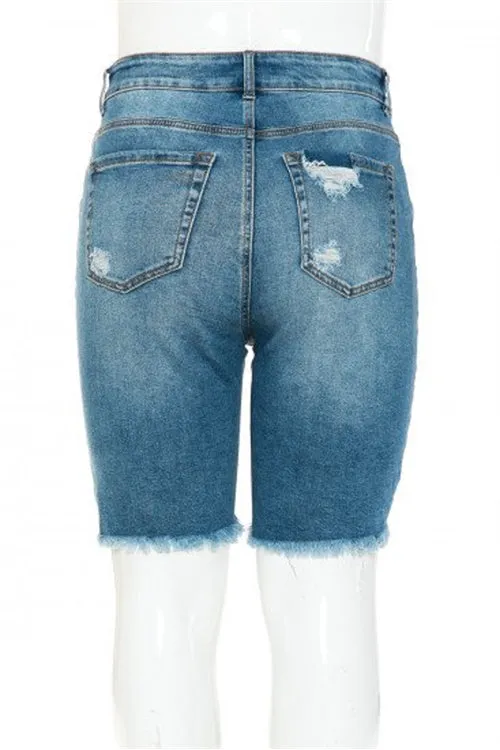 PLUS SIZE AUTHENTIC DECONSTRUCTED B/F BERMUDA-2-2-2
