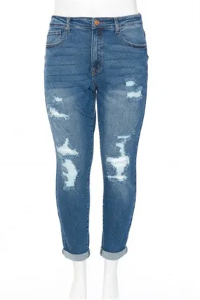 PLUS SIZE DESTRUCTED BOYFRIEND JEAN-4-4-3-1