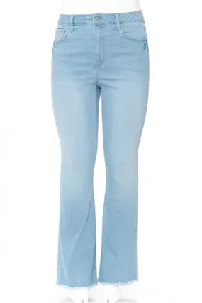 PLUS SIZE REPREVE FRAY HEM FLARE-4-4-3-1