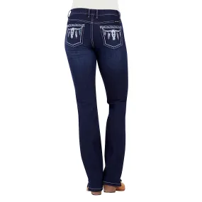 Pure Western Women's Raina Straight Leg Jean-Old Indigo