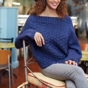 Red Heart Cable Knit Sweater