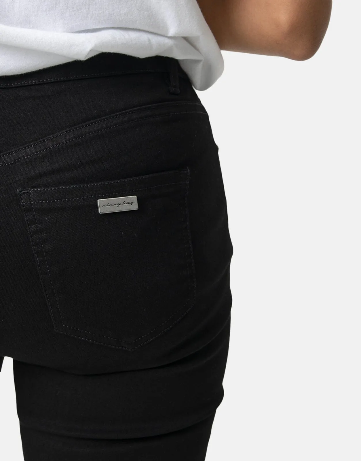 Sissy Boy Mid Rise Bootleg Black Jeans