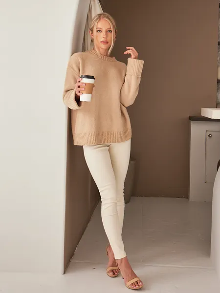 (Size-up) "Ella" High Waisted Stretchy Skinny Jeans HEBWWSHE7D