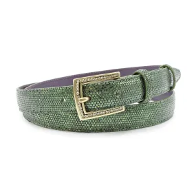 Skinny Seaweed Metallic Ronde Crystal Belt