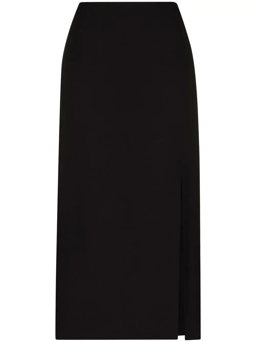 Slit-detail pencil skirt
