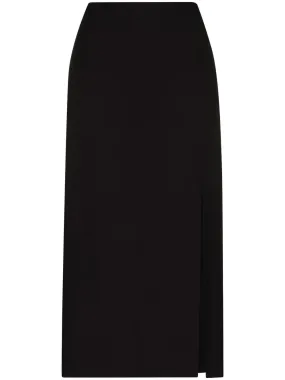 Slit-detail pencil skirt