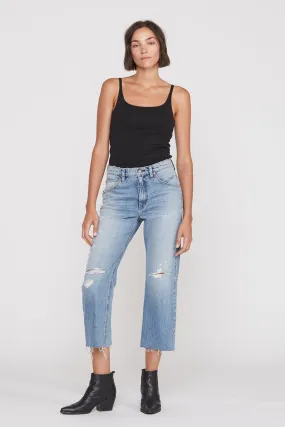Sloane Extreme Baggy Crop Jean - Studded Tour