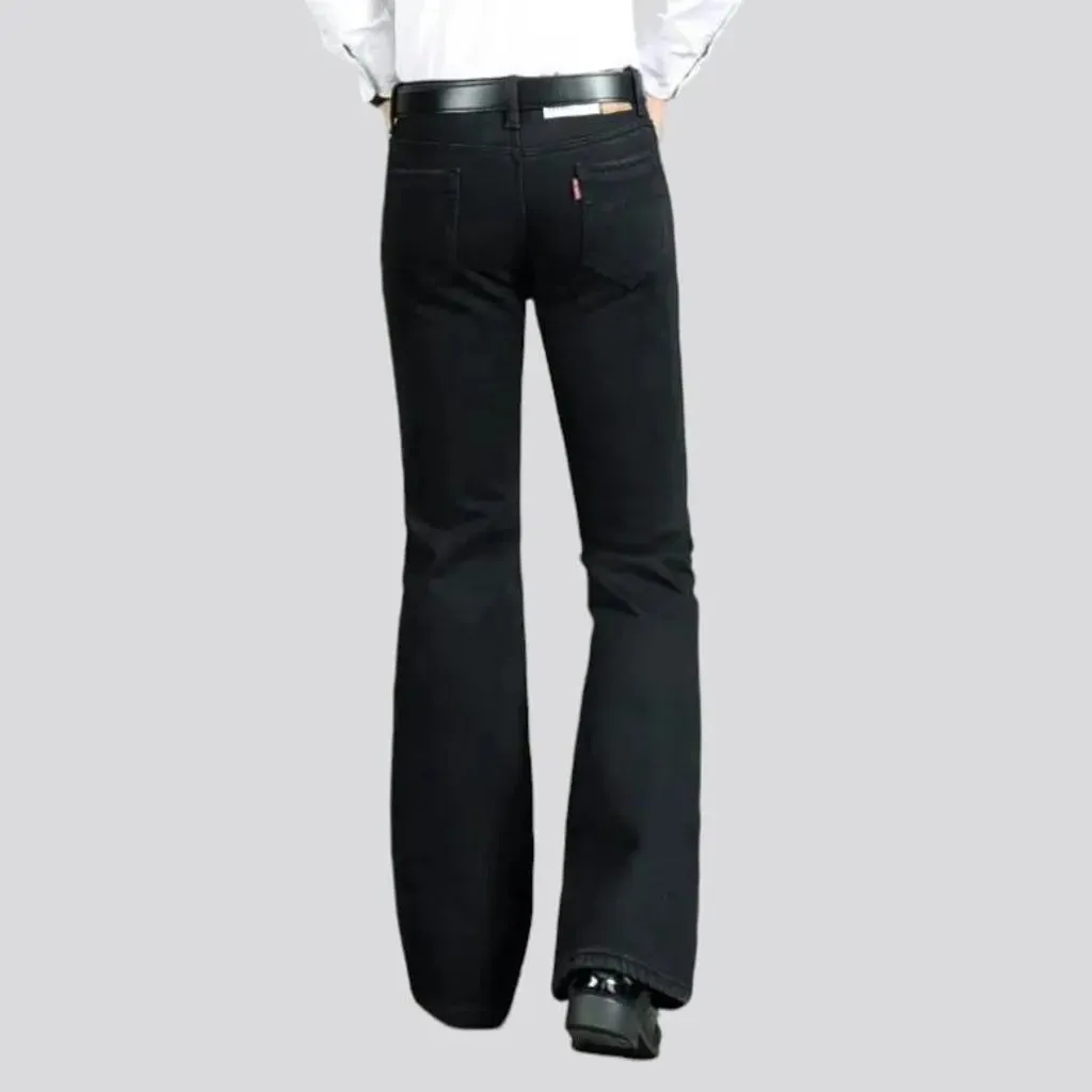 Stonewashed men's street jeans