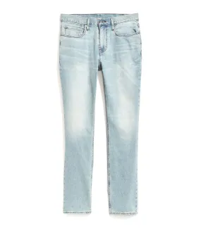 Straight Built-In Flex Jeans for Men Light Wash