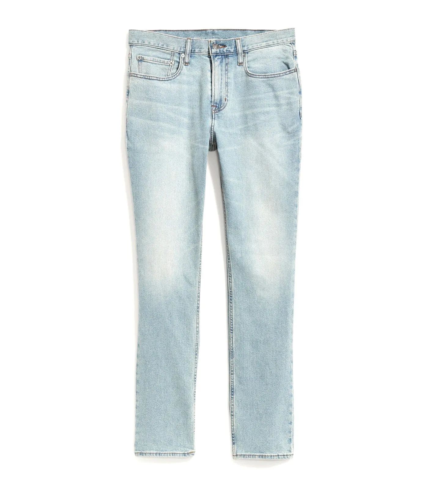 Straight Built-In Flex Jeans for Men Light Wash