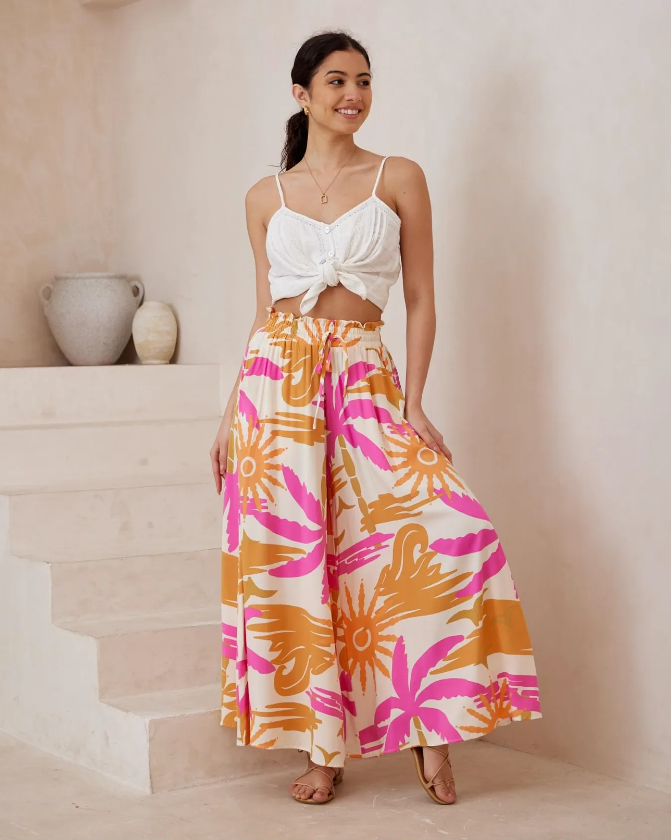 Sunset Palazzo Pants - Iris Maxi