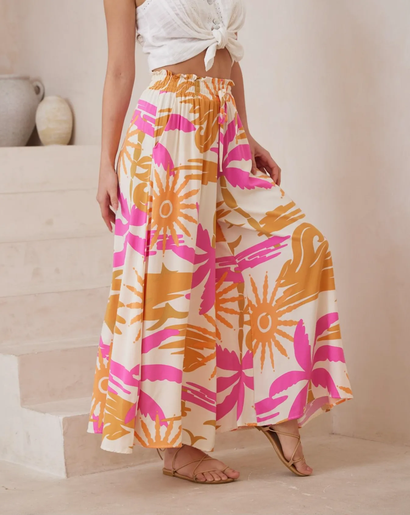 Sunset Palazzo Pants - Iris Maxi