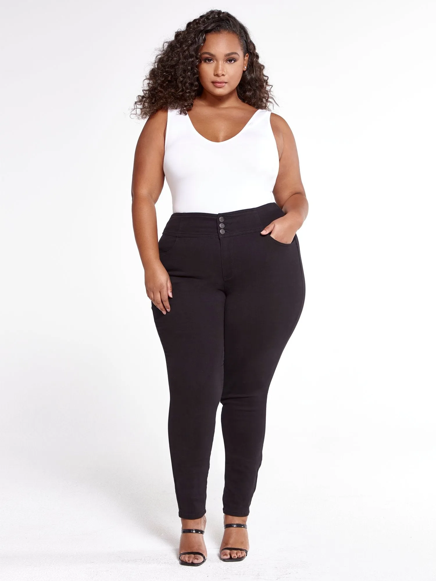 Super Skinny Jeans with Wide Waistband